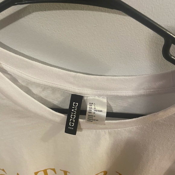 White H&M crop top size L - Picture 3 of 4